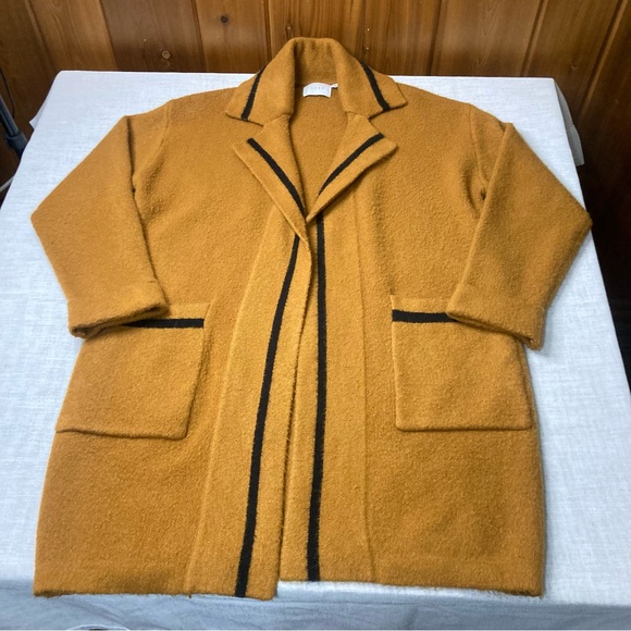 LUSH Women’s Sz Medium Heavy Open Front Cardigan Sweater Coat Wool Blend EUC - Picture 4 of 6